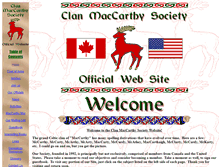 Tablet Screenshot of clanmaccarthysociety.org